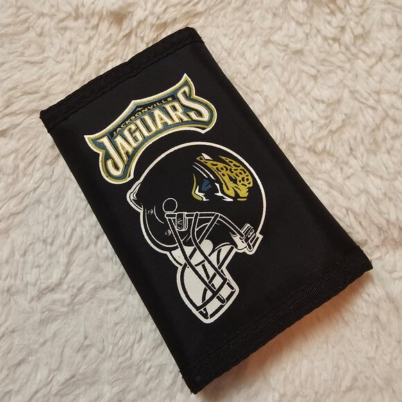 NFL Jacksonville Jaguars Nylon Tri-Fold Wallet - Picture 1 of 4